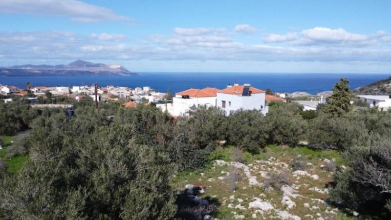 Kokkino Chorio MIT VIDEO - Kreta, Kokkino Chorio: Sofort bebaubares Grundstück mit Meerblick zu verkaufen Grundstück kaufen